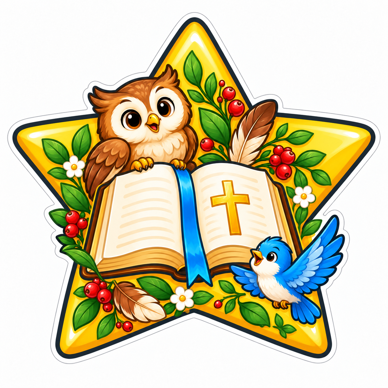 Memory Verse star, animals theme