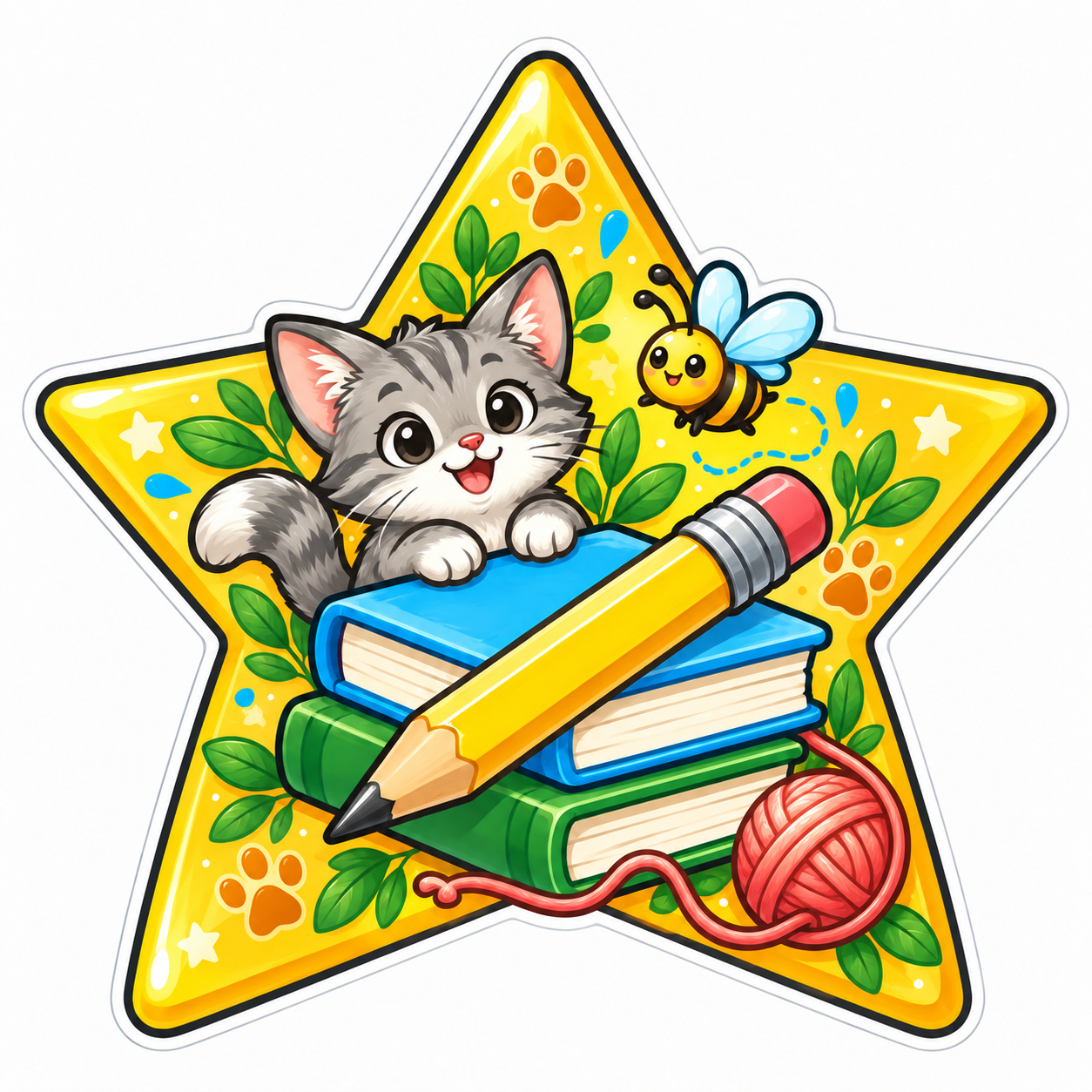 Tutoring star, animals theme