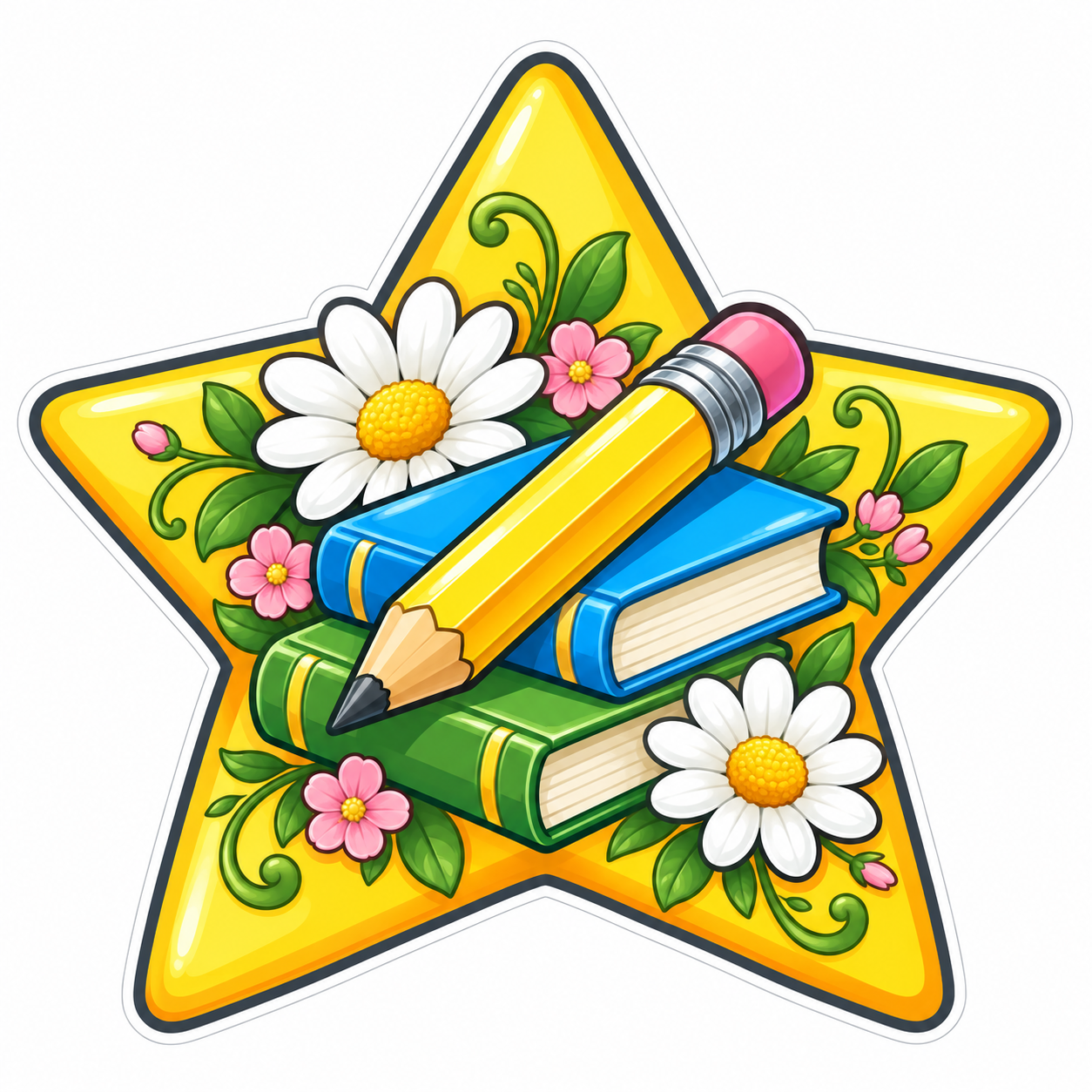 Tutoring star, flowers theme
