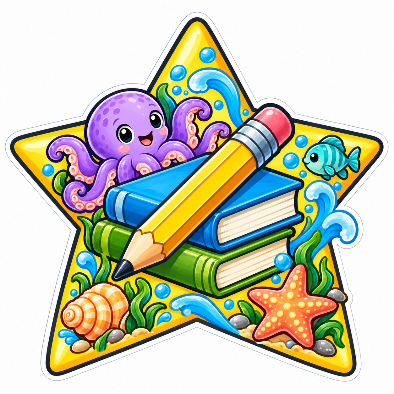 Tutoring star, ocean theme