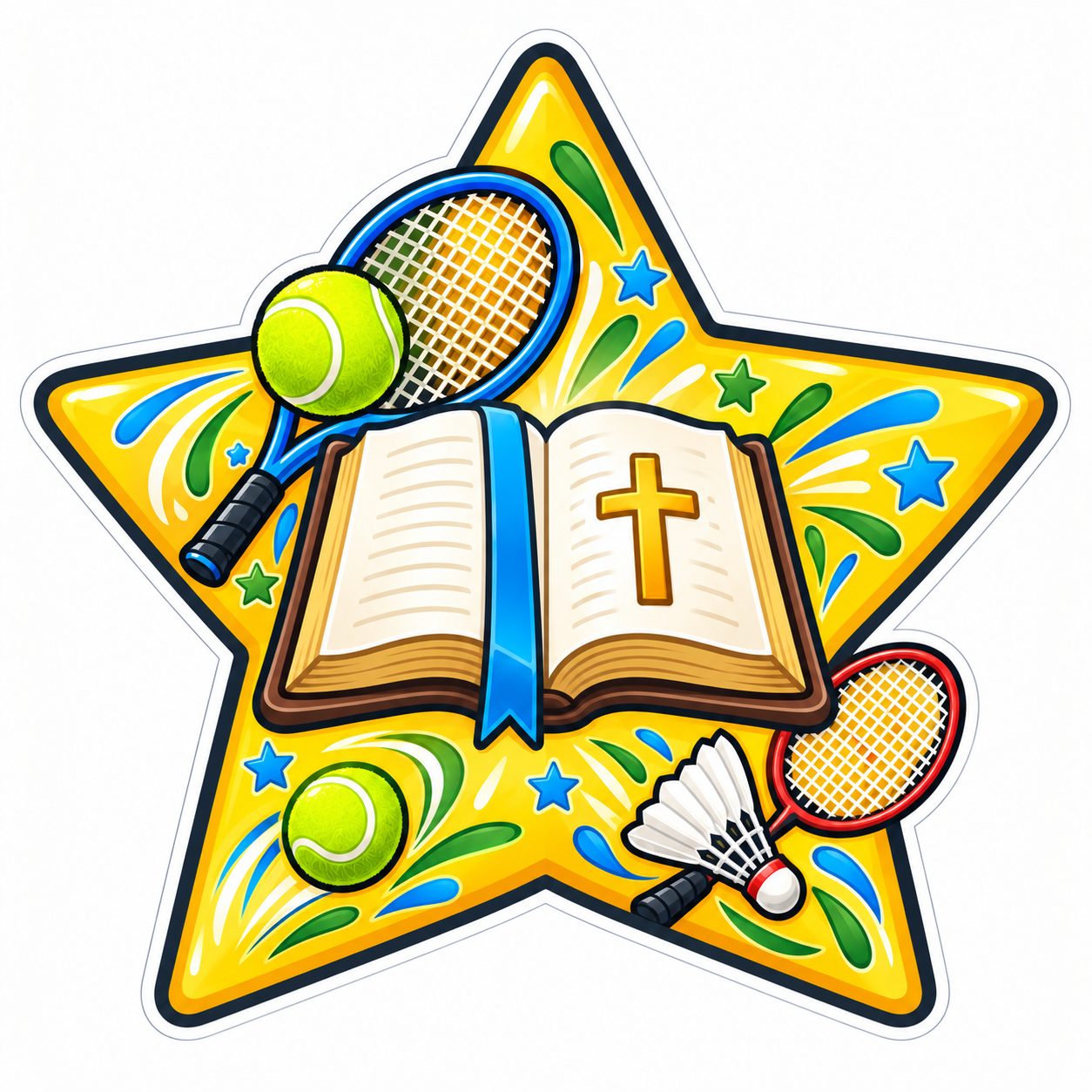 Memory Verse star, sports theme